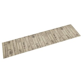 Alfombra de cocina lavable terciopelo estampado valla 60x300