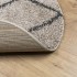 Alfombra de pelo largo moderna PAMPLONA beige antracita Ø160