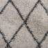 Alfombra de pelo largo moderna PAMPLONA beige antracita Ø160