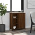Aparador de madera de ingeniería marrón roble 70x30x80