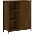 Aparador de madera de ingeniería marrón roble 70x30x80