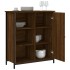 Aparador de madera de ingeniería marrón roble 70x30x80