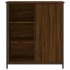 Aparador de madera de ingeniería marrón roble 70x30x80