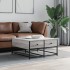Mesa de centro madera de ingeniería gris Sonoma 80x80x40