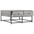 Mesa de centro madera de ingeniería gris Sonoma 80x80x40
