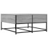 Mesa de centro madera de ingeniería gris Sonoma 80x80x40