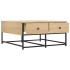 Mesa de centro madera de ingeniería roble Sonoma 80x80x40