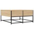 Mesa de centro madera de ingeniería roble Sonoma 80x80x40