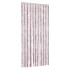 Cortina antimoscas chenilla gris plateado y rosa 90x200