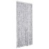 Cortina antimoscas chenilla blanco y gris 100x230