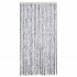 Cortina antimoscas chenilla blanco y gris 100x230