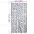 Cortina antimoscas chenilla blanco y gris 100x230