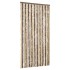 Cortina antimoscas chenilla marrón oscuro y beige 90x200
