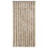 Cortina antimoscas chenilla marrón oscuro y beige 90x200