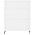 Aparador alto madera contrachapada blanco 69,5x34x180