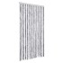 Cortina antimoscas chenilla gris y blanco 100x200