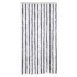 Cortina antimoscas chenilla gris y blanco 100x200