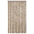 Cortina antimoscas chenilla marrón oscuro y beige 100x200