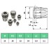 Boquilla de sujeción ER25 15 pzas Set herramientas de