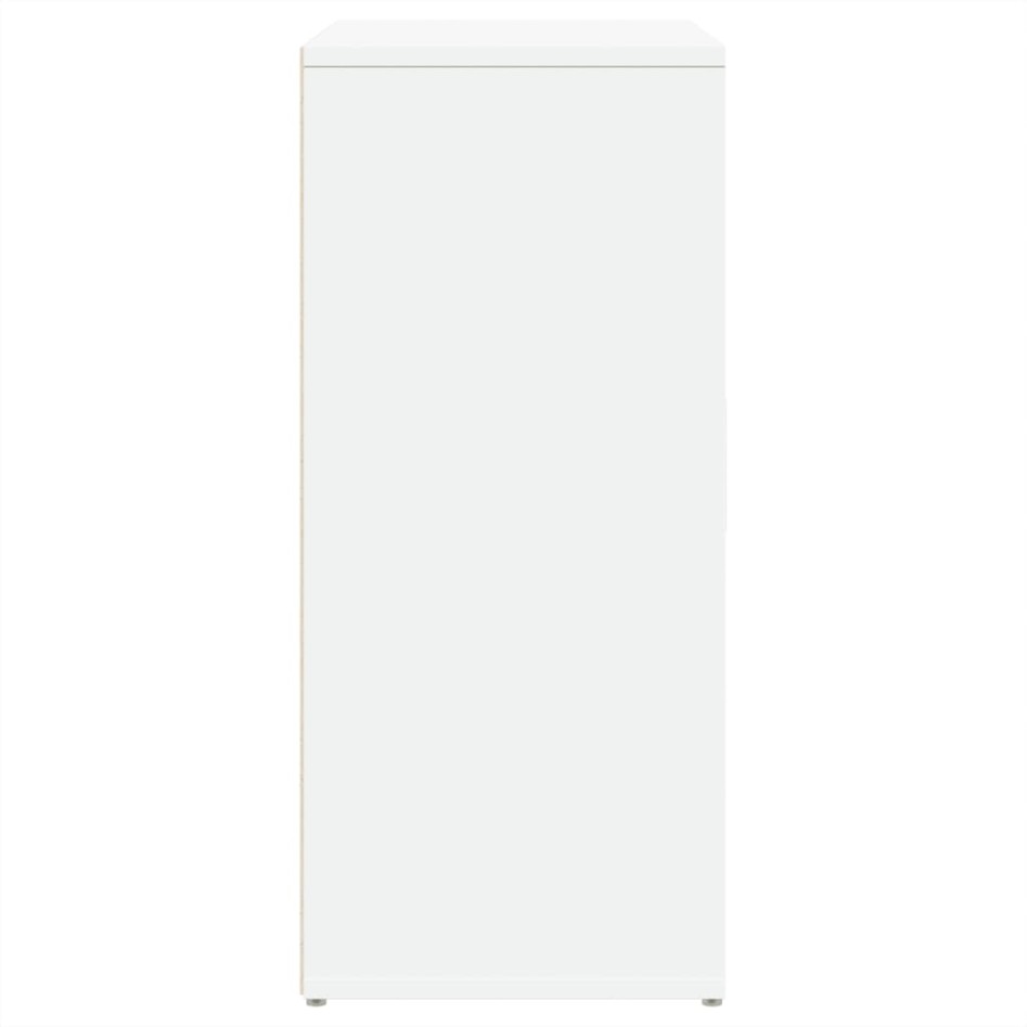 Aparador de madera de ingeniería blanco 60x31x70