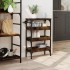 Carrito de cocina madera ingeniería roble ahumado 53x20x76