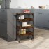 Carrito de cocina madera ingeniería roble ahumado 53x20x76