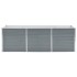 Arriate de jardín de acero galvanizado gris 240x80x77