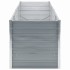 Arriate de jardín de acero galvanizado gris 240x80x77