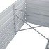 Arriate de jardín de acero galvanizado gris 240x80x77