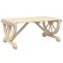 Mesa de centro de jardín madera maciza abeto 90x50x40