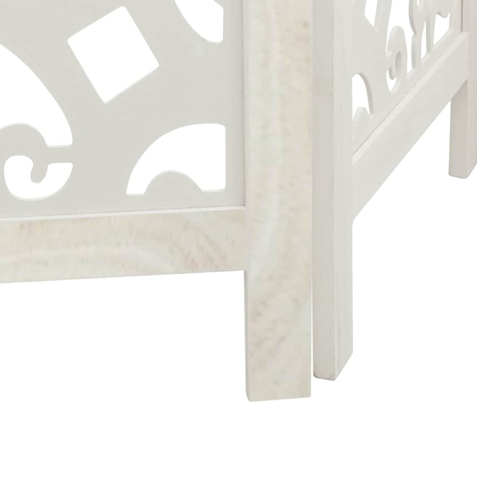 Biombo separador de 3 paneles madera maciza Paulownia