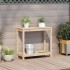 Mesa de plantación con estante madera maciza pino 82,5x35x75