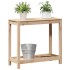 Mesa de plantación con estante madera maciza pino 82,5x35x75