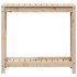 Mesa de plantación con estante madera maciza pino 82,5x35x75