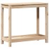 Mesa de plantación con estante madera maciza pino 82,5x35x75
