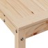 Mesa de plantación con estante madera maciza pino 82,5x35x75