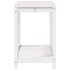 Mesa de plantación con estante madera pino blanco 108x50x75