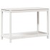 Mesa de plantación con estante madera pino blanco 108x50x75