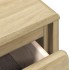 Mesita de noche SAUDA madera de pino maciza roble 44x35x56