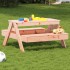 Mesa de pícnic para niños madera maciza Douglas 88x97x52