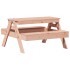Mesa de pícnic para niños madera maciza Douglas 88x97x52