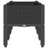 Jardinera con patas PP negro 120x40x42