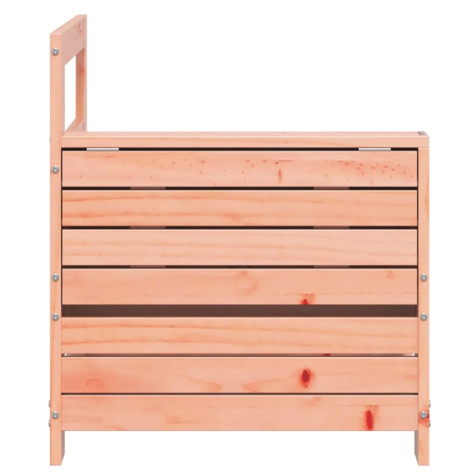 Sofá de jardín con reposabrazo mesa auxiliar madera