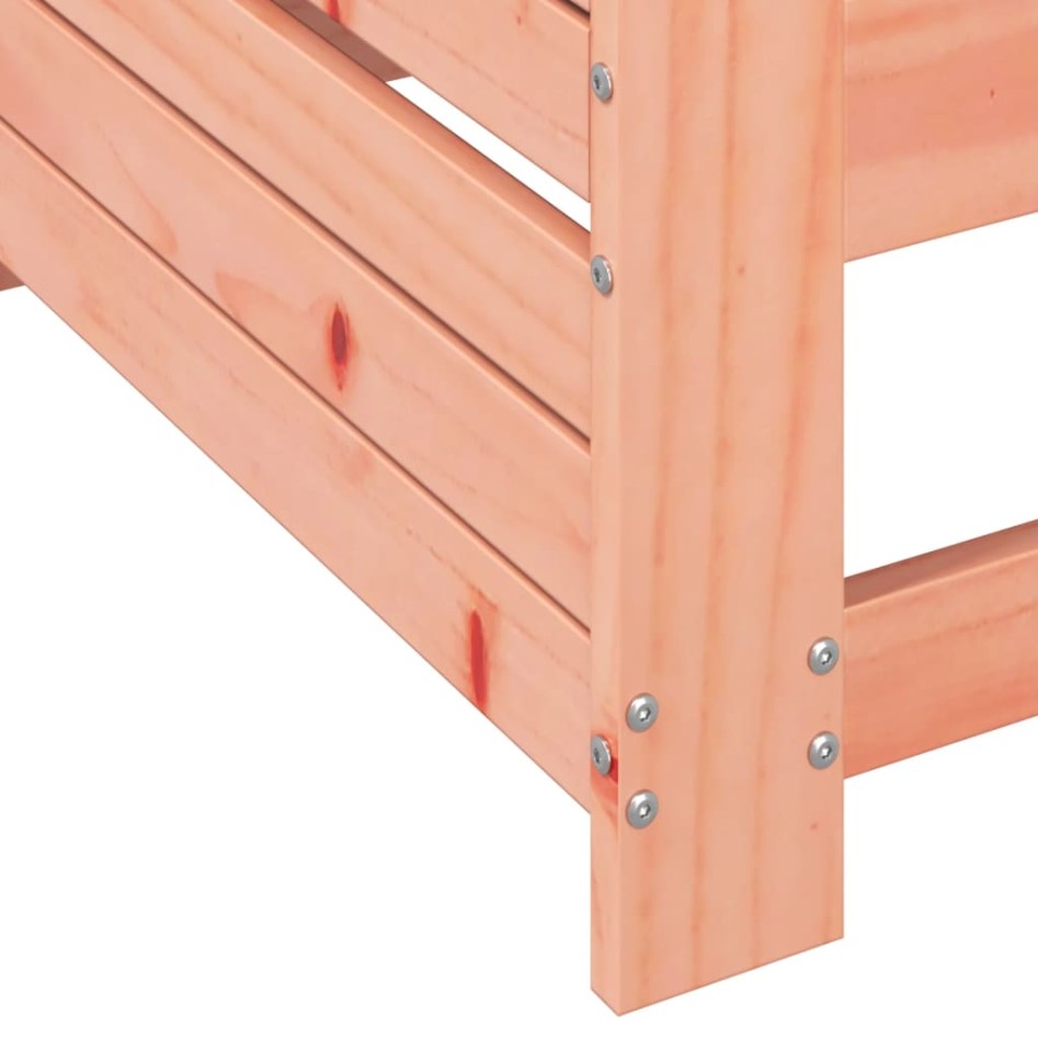 Sofá de jardín con reposabrazo mesa auxiliar madera