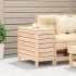 Taburete de jardín madera maciza de pino 62x31,5x52