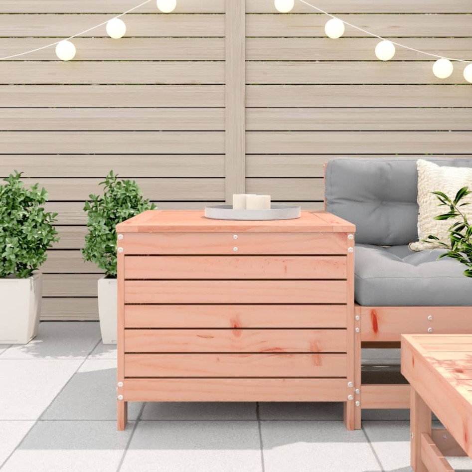 Taburete de jardín madera maciza Douglas 62x63,5x53,5