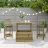 Mesa de jardín madera de pino impregnada 100x50x75