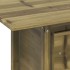 Mesa de jardín madera de pino impregnada 100x50x75