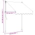Toldo retráctil de tela y acero gris antracita 150x150