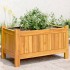 Jardinera con forro madera maciza de acacia 54x31x30